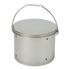 Stainless bucket with plain lid